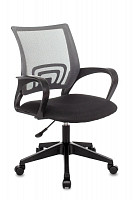 Кресло оператора Stool Group Topchairs ST-Basic темно-серый, сиденье черный, сетка/ткань, крестовина пластик от Водопад  фото 1