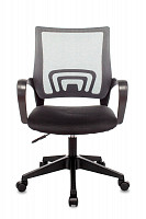 Кресло оператора Stool Group Topchairs ST-Basic темно-серый, сиденье черный, сетка/ткань, крестовина пластик от Водопад  фото 2