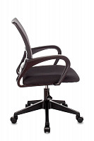 Кресло оператора Stool Group Topchairs ST-Basic темно-серый, сиденье черный, сетка/ткань, крестовина пластик от Водопад  фото 3