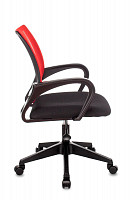 Кресло оператора Stool Group Topchairs ST-Basic красный, сиденье черный, сетка/ткань, крестовина пластик от Водопад  фото 3