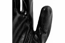 Перчатки Сибртех 678635 полиэфирные с черным нитрильным покрытием, размер 9, 13 класс вязки от Водопад  фото 4
