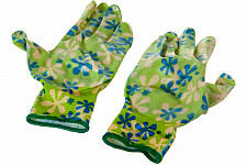 Перчатки Palisad 67741 садовые из полиэстера с нитрильным обливом, зеленые, S от Водопад  фото 5