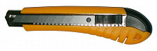 Нож с выдвижным лезвием Skrab 26820, 18-0,5 мм пластиковый корпус без фиксатора от Водопад  фото 1