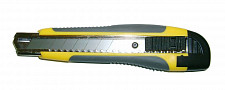 Нож с выдвижным лезвием Skrab 26721, усиленный 18-0,5 мм пластиковый корпус без фиксатора от Водопад  фото 1