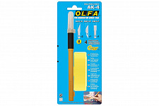 Перовой нож OLFA OL-AK-4 с профильными лезвиями 6 мм 4 шт. от Водопад  фото 2