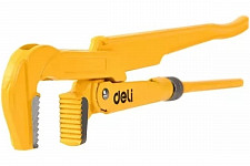 Ключ трубный Deli DL105167 560 мм, 0-67 мм, 90 градусов, рычажный №3, с прямыми губками от Водопад  фото 2