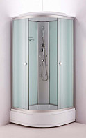 Душевая кабина Niagara NG-3301G 90х90х220 см, с г/м, стекло матовое, профиль хром от Водопад  фото 2