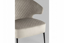 Кресло лаунж Stool Group Royal велюр светло-серый от Водопад  фото 4