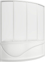 Душевая шторка Bas Николь ШТ00035 170, пластик Вотер, профиль белый от Водопад  фото 1