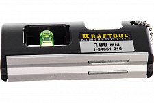 Уровень магнитный Kraftool Mini-Pro 100 мм супер-компактный, точность 0.5 мм/м, 1-34861-010 от Водопад  фото 3