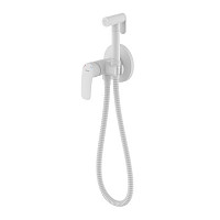 Гигиенический душ Milardo Rora RORWTR0M08 со смесителем, встраиваемый, белый матовый от Водопад  фото 1