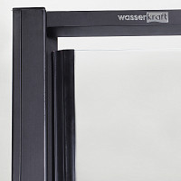 Душевая дверь WasserKRAFT Elbe 74P05 1200х2000, прозрачное стекло, профиль черный от Водопад  фото 3