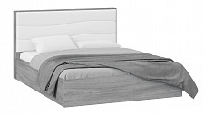 Кровать с ПМ ТриЯ «Миранда» Тип 1 (с подъемным механизмом) 2143х1680, Белый глянец, Дуб Гамильтон от Водопад  фото 1