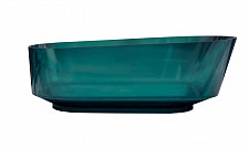 Ванна прозрачная Abber AT9706Aquamarin 1700х800х580 мм, из полиэфирной смолы, цвет бирюзовый от Водопад  фото 1