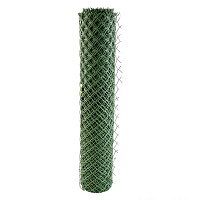 Решетка заборная 64523 в рулоне, облегченная, 1,5х25 м, ячейка 70х70 мм, пластиковая, зеленая от Водопад  фото 1