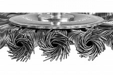 Щетка дисковая Зубр Профессионал 3522-100_z02 для дрели, жгутированная, стальная проволока, 0,5 мм, 100 мм от Водопад  фото 3