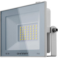 Прожектор светодиодный Онлайт OFL-50-4K-WH-IP65-LED 90136 50 Вт 4000 К IP 65 4000 лм белый от Водопад  фото 1