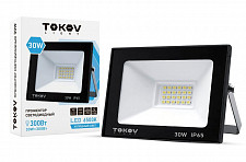 Прожектор светодиодный Tokov Electric TKL-FL/LED-30-6.5K-IP65 30 Вт 1700 лм 6500 К IP 65 черный от Водопад  фото 1