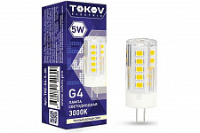 Лампа светодиодная Tokov electric TKE-G4-5-3K 5 Вт Capsule 3000К G4 220-240В от Водопад  фото 1
