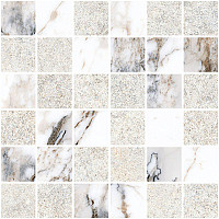 Мозаика Vitra Marble-Stone Белый Матовый-Лаппато (5х5) 30х30 (ШТ) от Водопад  фото 1