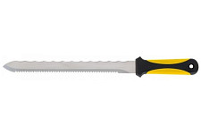 Нож для резки теплоизоляционных плит FIT 10636, двустороннее лезвие 240х27 мм, прорезиненная ручка от Водопад  фото 1