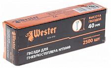 Гвозди Wester 826-016 для пневмостеплера NT5040, 40 мм, 2500 шт от Водопад  фото 2