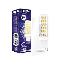 Лампа светодиодная Tokov Electric TKE-G9-6-4K, 6 Вт, Capsule 4000 К, G 9, 220-240В от Водопад  фото 1