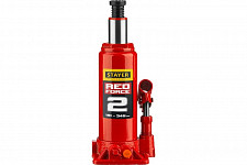 Домкрат Stayer RED FORCE 43160-2 гидравлический бутылочный 2т 181-345 мм от Водопад  фото 1