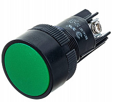 Кнопка ЭРА Б0045659 SB-7 Пуск, зеленая, d22 мм / 240 В, 1з+1р от Водопад  фото 1