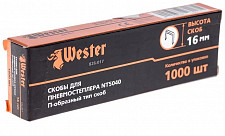 Скобы Wester 826-017 для пневмостеплера NT5040 16 мм 1000 шт от Водопад  фото 2