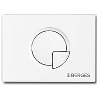 Кнопка смыва Berges Novum R1 040021, белая от Водопад  фото 1