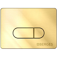 Кнопка смыва Berges Novum D9 040039, золото от Водопад  фото 1