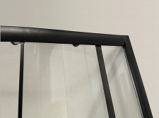 Уценка. Душевой уголок Niagara NG-003-14 BLACK 800х800х1950 без г/м, стекло прозр. с мозаикой , профиль черный, поддон низкий 13см, УЦ-ОПТ-000000493 от Водопад  фото 2