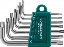 Набор ключей торцевых Jonnesway TORX® H08M07S Т10-40, 7 предметов от Водопад  фото 1