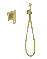 Гигиенический душ Timo Briana 7189/17SM со смесителем, встраиваемый, золото матовое от Водопад  фото 1