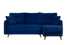 Диван-кровать угловой Finsoffa Folde Ottoman, Flip-out 3БК, с подушками, темно-синий от Водопад  фото 1