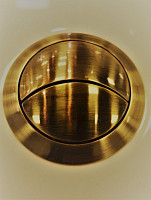 Кнопка арматуры бачка Belbagno CZR-BTN-G, золото от Водопад  фото 1