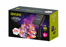 Светильник Фаza SLR-G03-200M 5036406 светодиодный садовый с колышком, нить 200 LED от Водопад  фото 4