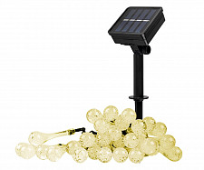 Светильник Фаza SLR-G08-30W 5040960 светодиодный садовый, гирлянда капельки тепло-белые от Водопад  фото 1