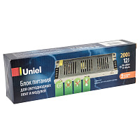 Блок питания Uniel UET-VAS-200A20 UL-00002432, 200 Вт, 12V IP20 металлический корпус от Водопад  фото 4