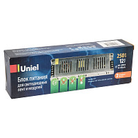 Блок питания Uniel UET-VAS-250A20 UL-00004331, 250 Вт, 12V IP20 металлический корпус от Водопад  фото 4