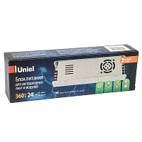 Блок питания Uniel UET-VAS-360B20 UL-00002435, 360 Вт, 24V IP20 металлический корпус от Водопад  фото 4
