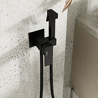 Гигиенический душ WasserKraft A71638, со смесителем, встраиваемый, чёрный от Водопад  фото 2