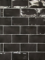 Плитка Equipe Manacor Black 7.5X15 (кв.м.) от Водопад  фото 1