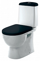 Унитаз-компакт Sanita Luxe Best WC.CC/Best/2-DM/BLK.G/S1 Comfort черный S1 с сиденьем микролифт от Водопад  фото 1