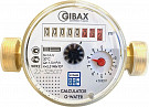 Счётчик холодной воды Gibax G-Water Calculator 15-80Х D 15 мм, Qn 1,5 м3/час, L-80 мм, без сгонов, латунь