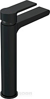 Смеситель для раковины Cersanit Brasko Black 63111 с донным клапаном, высокий, черный от Водопад  фото 2
