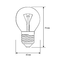 Лампа накаливания Camelion MIC D CL 8973 60 Вт, E27 от Водопад  фото 2