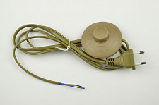 Сетевой шнур Uniel UCX-C20/02A-170 BROWN UL-00004436 с вилкой и выключателем (напольный) 2А, 500Вт, 1,7м коричневый от Водопад  фото 1
