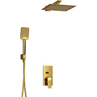 Душевая система WasserKRAFT Aisch A55201 встраиваемая, золото матовое от Водопад  фото 1
